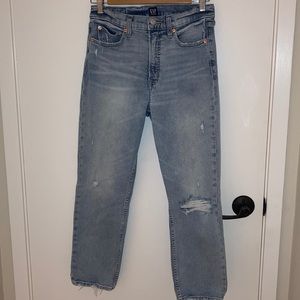 Gap Jeans - High Waisted Distressed/Ripped Jeans